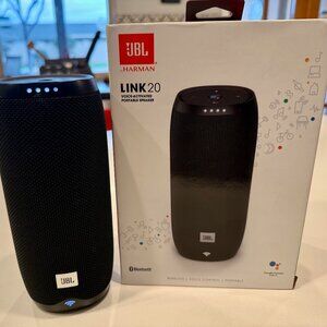 JBL Link 20 Voice-Activated Portable Speaker, Google Assistant Built-In